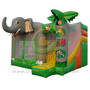 elephant bouncy castle cartoon